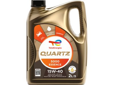 Huile moteur TOTALENERGIES Quartz 5000 Essence 15W40 2 L
